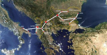 Projekti per hekurudhen Bari-Durres-Tirane-Shkup-Sofje-Varna